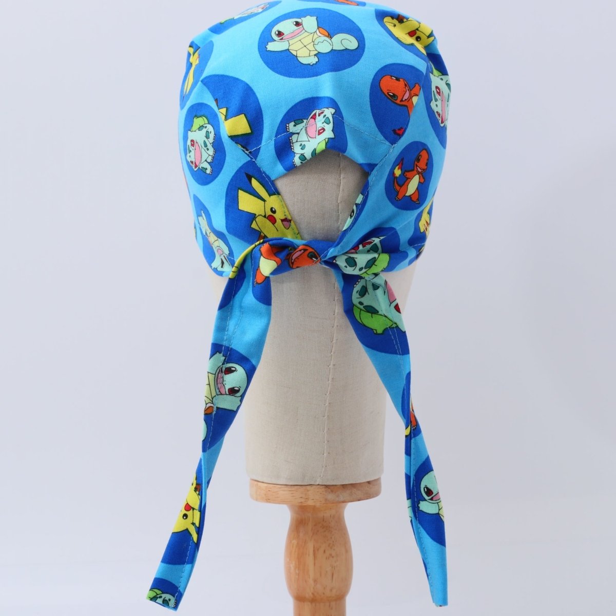 Pokemon Blue Circles Scrub Cap