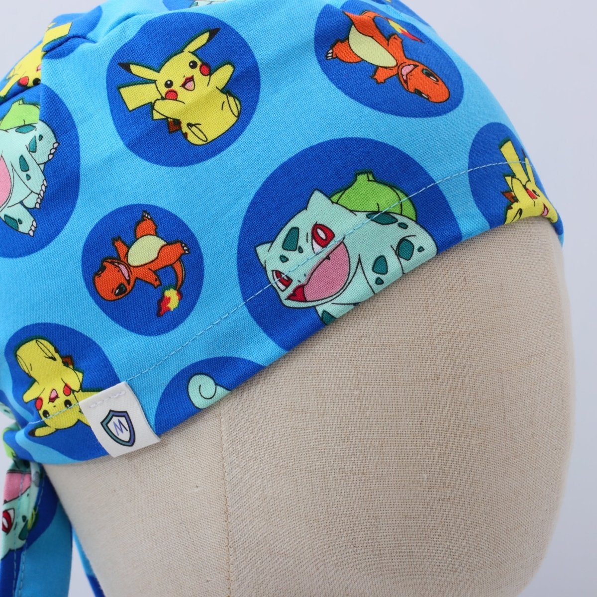 Pokemon Blue Circles Scrub Cap