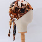 Cats Starring scrub cap shown on mannequin head