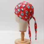 Christmas Snow Globes Red scrub cap
