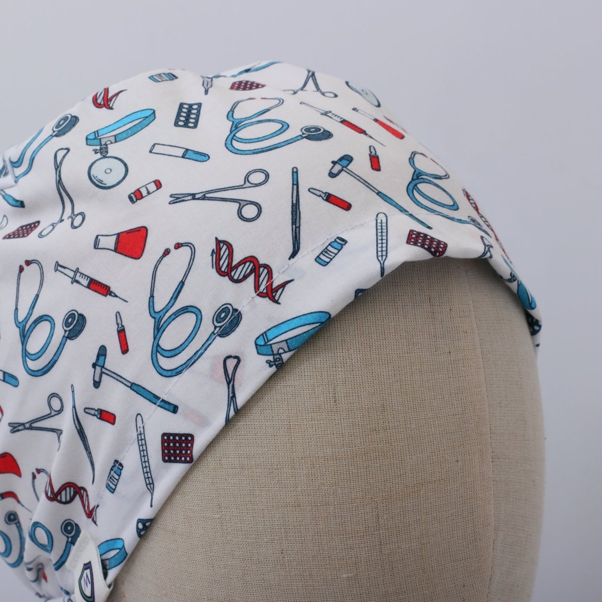 Hospital Tools On White #1 Scrub Cap