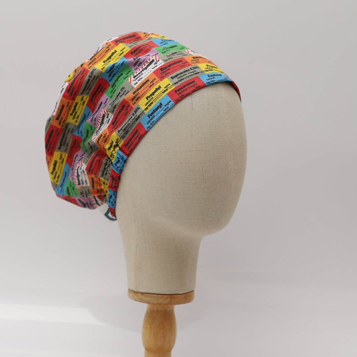 Anaesthetist Drug Labels Scrub Cap