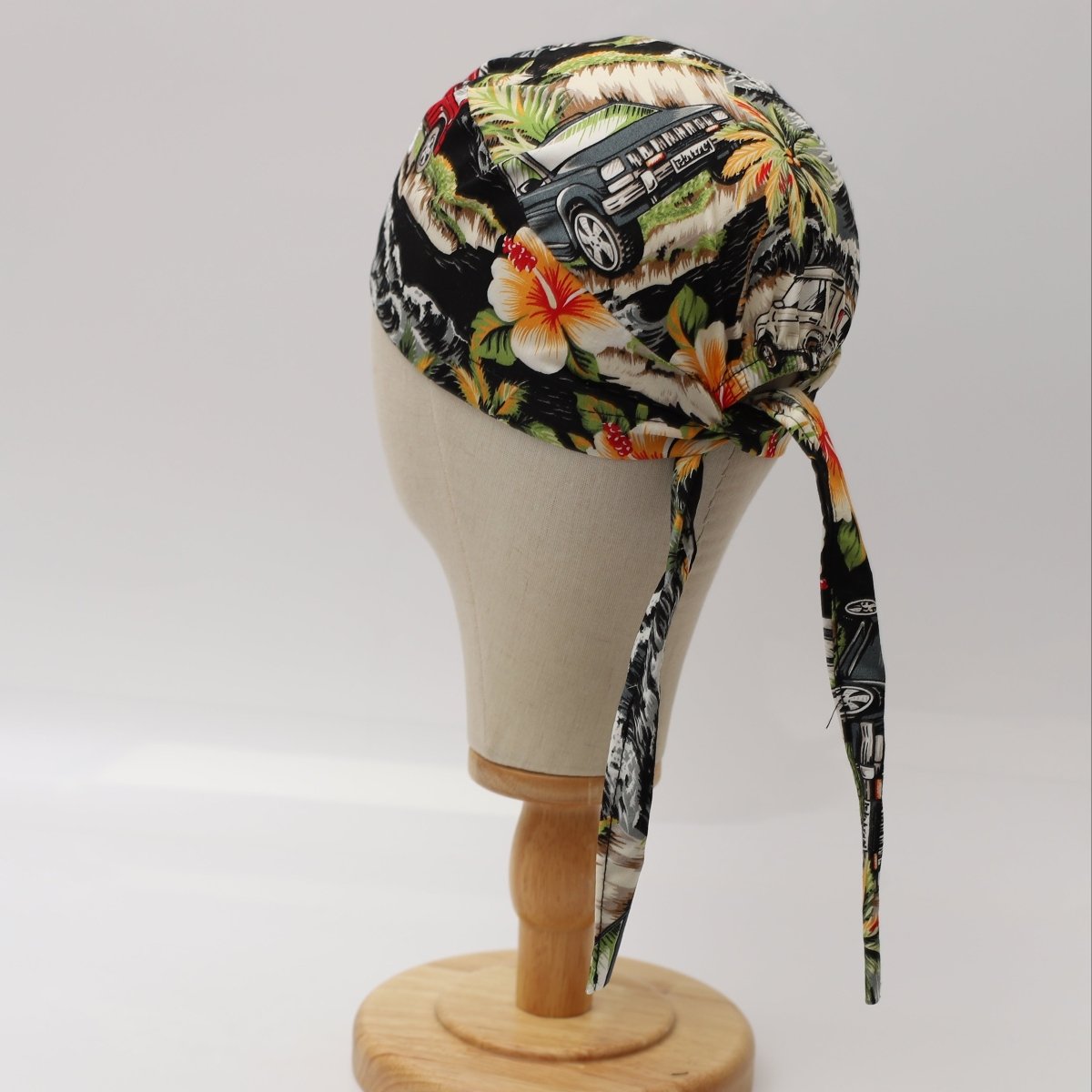 Hawaiian Shirt Cars Jungle Scrub Cap