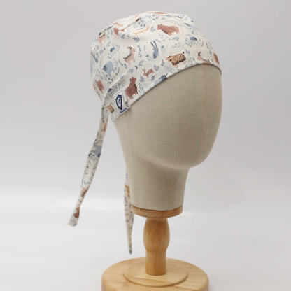 Boho Boheme Animals Scrub Cap