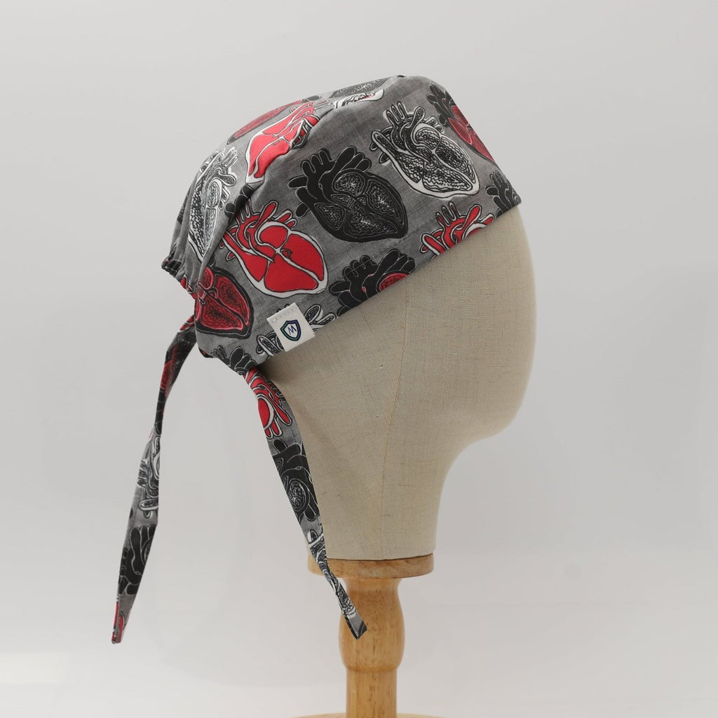 Abstract Heart Scrub Cap