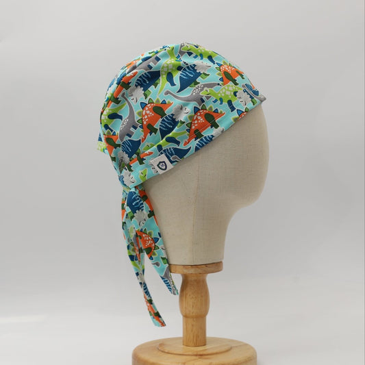Colourful Dinosaurs Scrub Cap