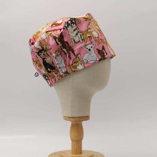 Dogs Chihuahua Pink Scrub Cap