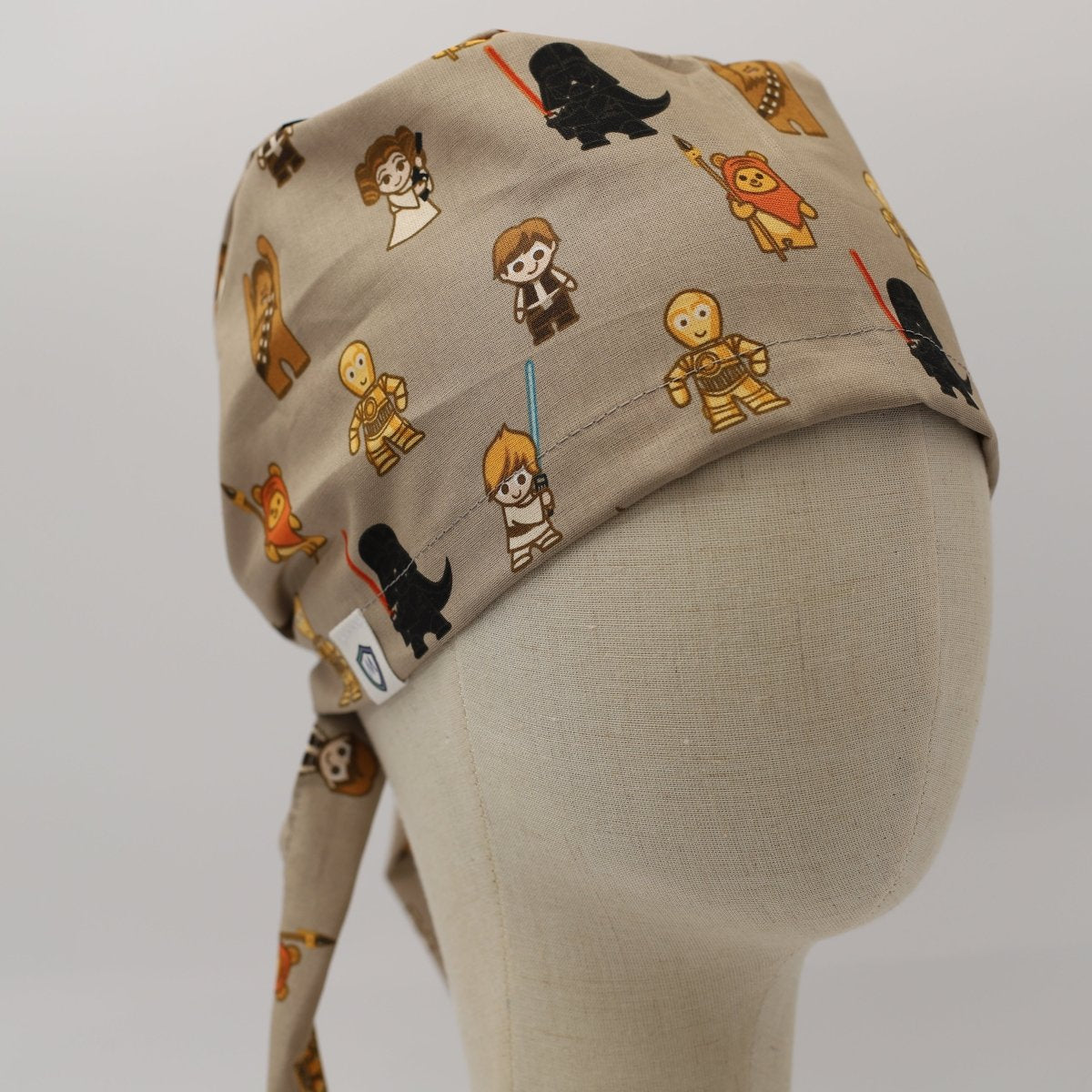 Star Wars on Khaki Beige Kawaii Scrub Cap
