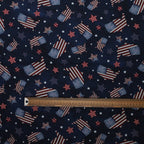 Flag and Map USA Scrub Cap