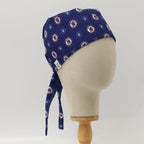 Football Club Chelsea scrub cap pattern detail on mannequin