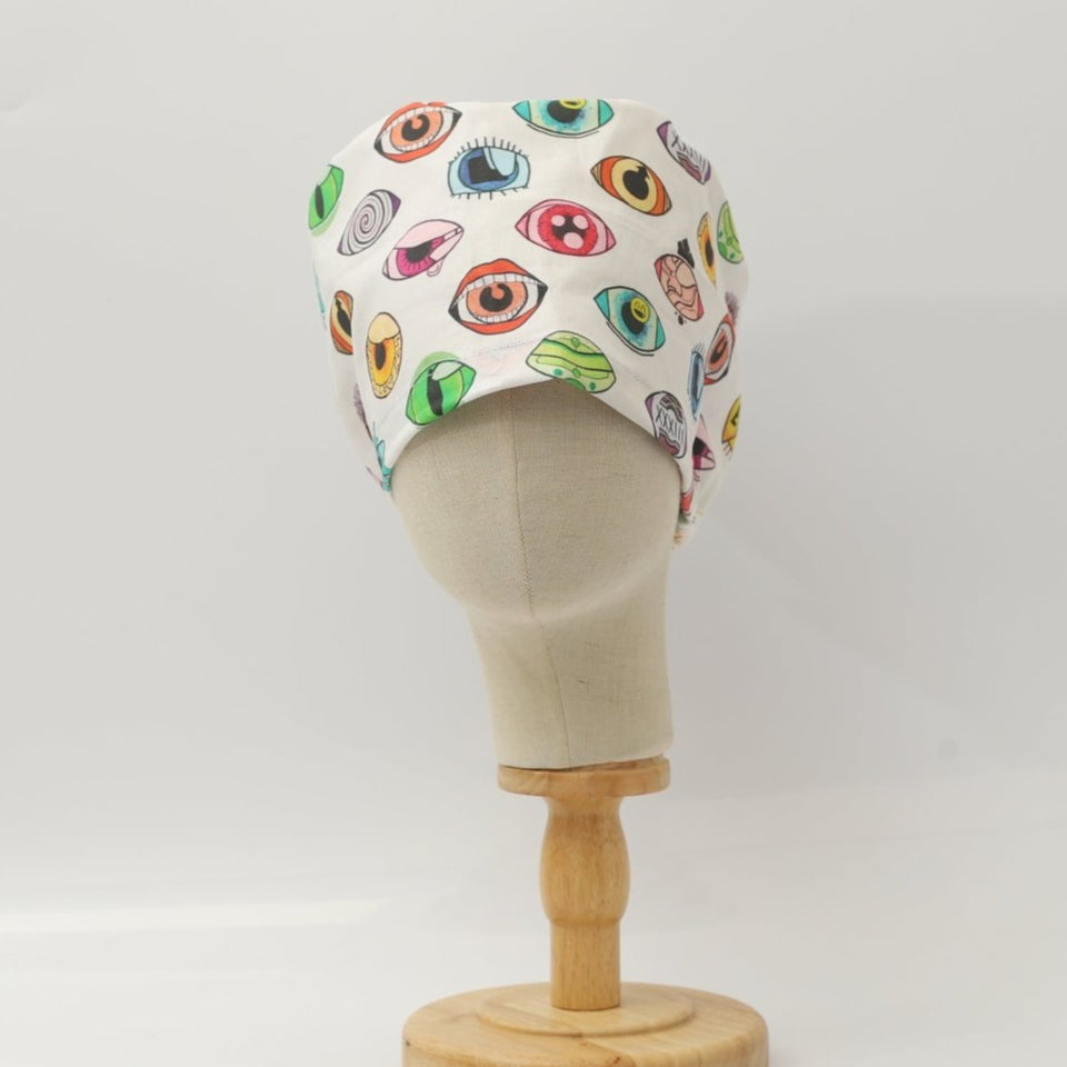Eyes Abstract Scrub Cap