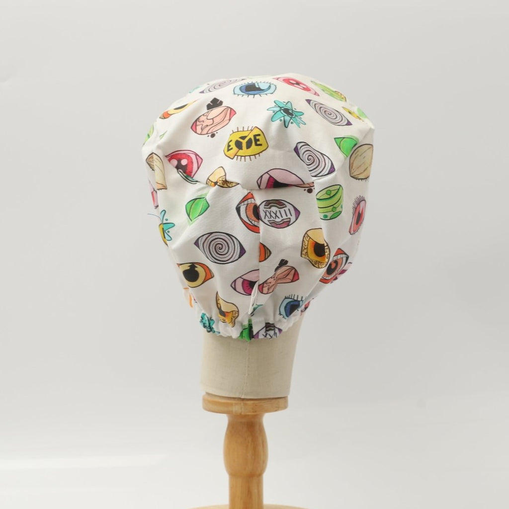 Eyes Abstract Scrub Cap