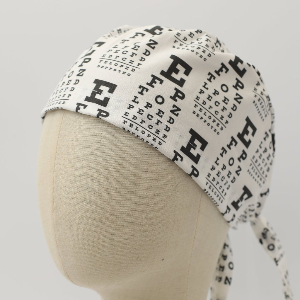 Eye Chart Test Scrub Cap