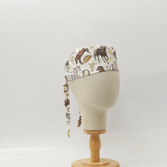 Horses Run Wild With Accessories Scrub Cap