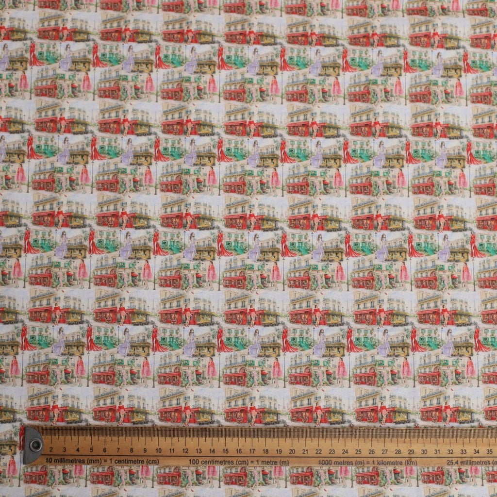 Emily in Paris Inspired Parisian Streetscape Scrub Cap