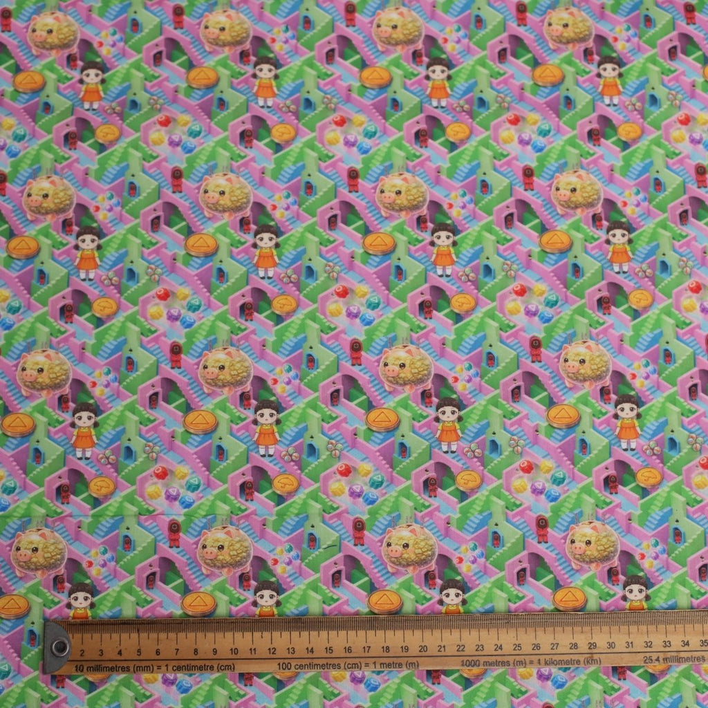 Squid Game Candy Maze Scrub Cap