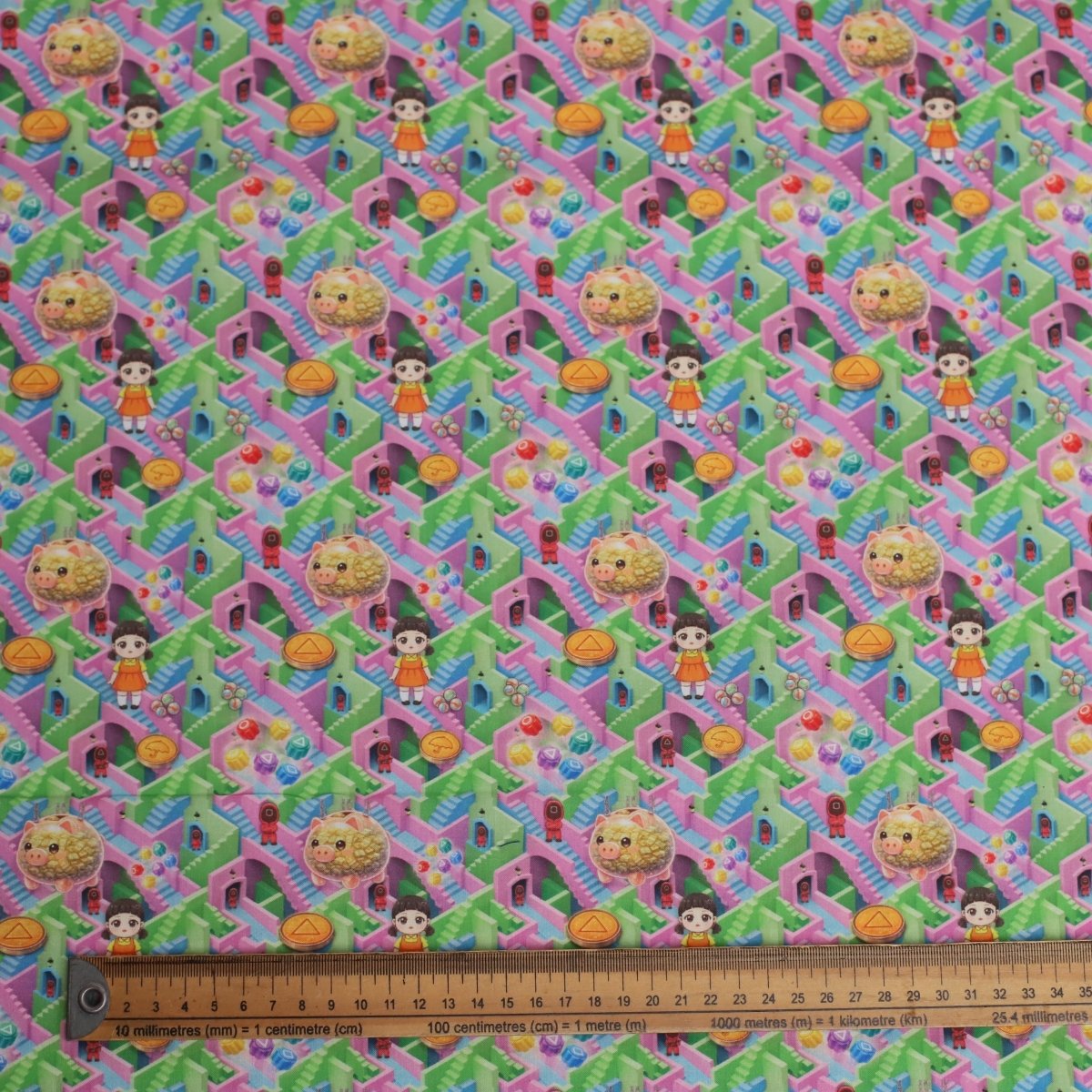 Squid Game Candy Maze Scrub Cap