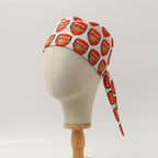 Football Club Arsenal scrub cap pattern detail on mannequin