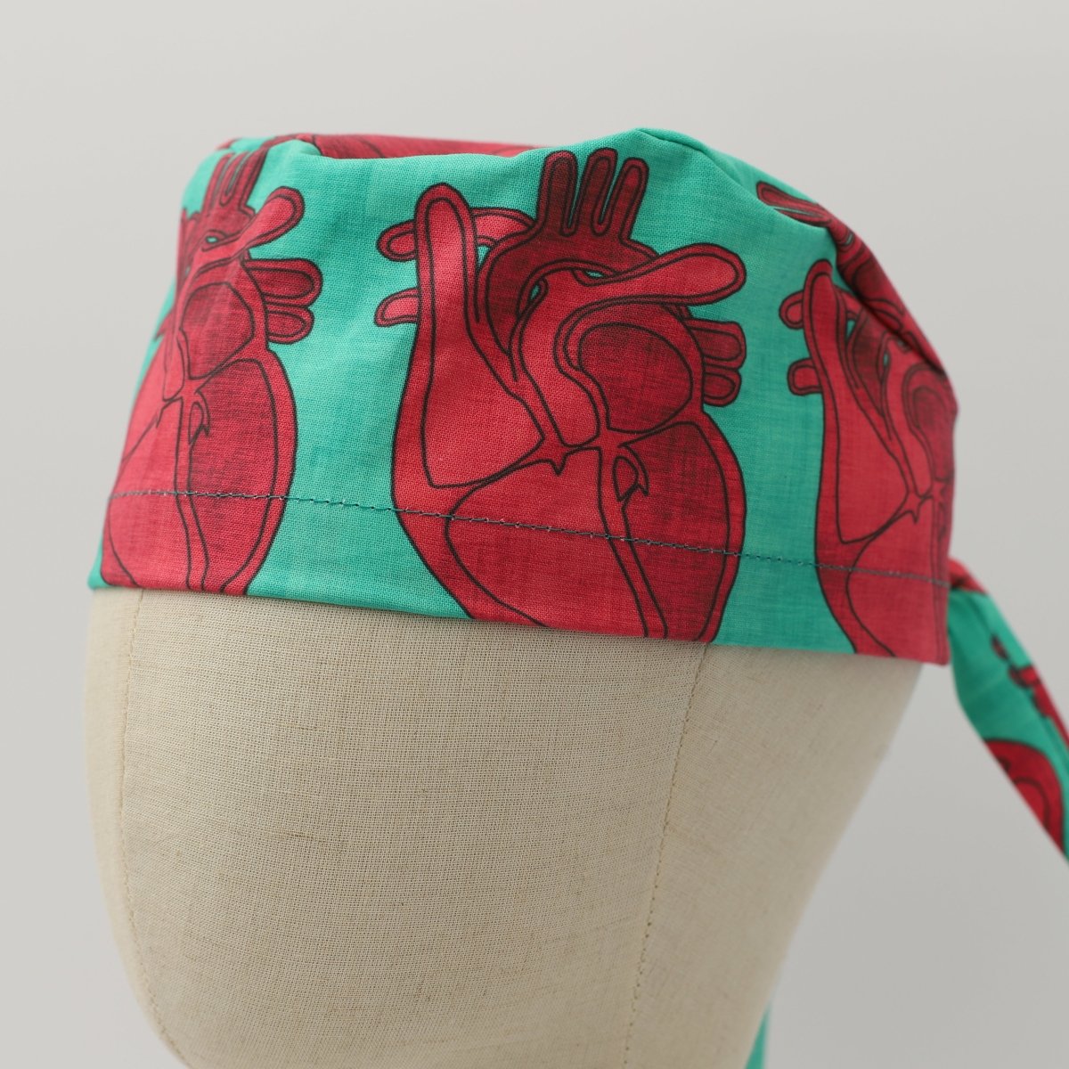 Cross Section Heart Scrub Cap