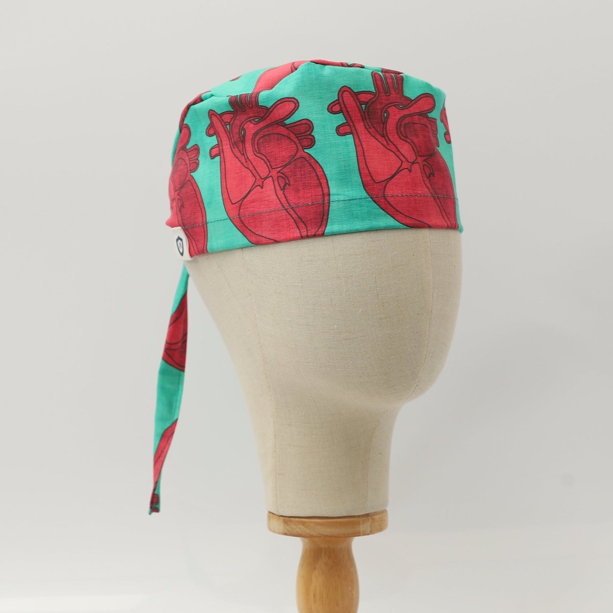 Cross Section Heart Scrub Cap