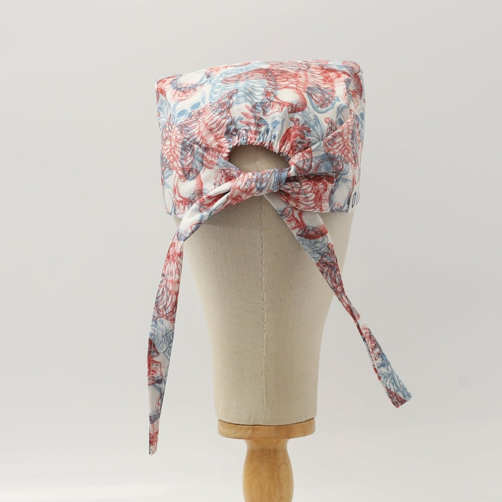 Gorro quirúrgico con visión 3D de esqueleto