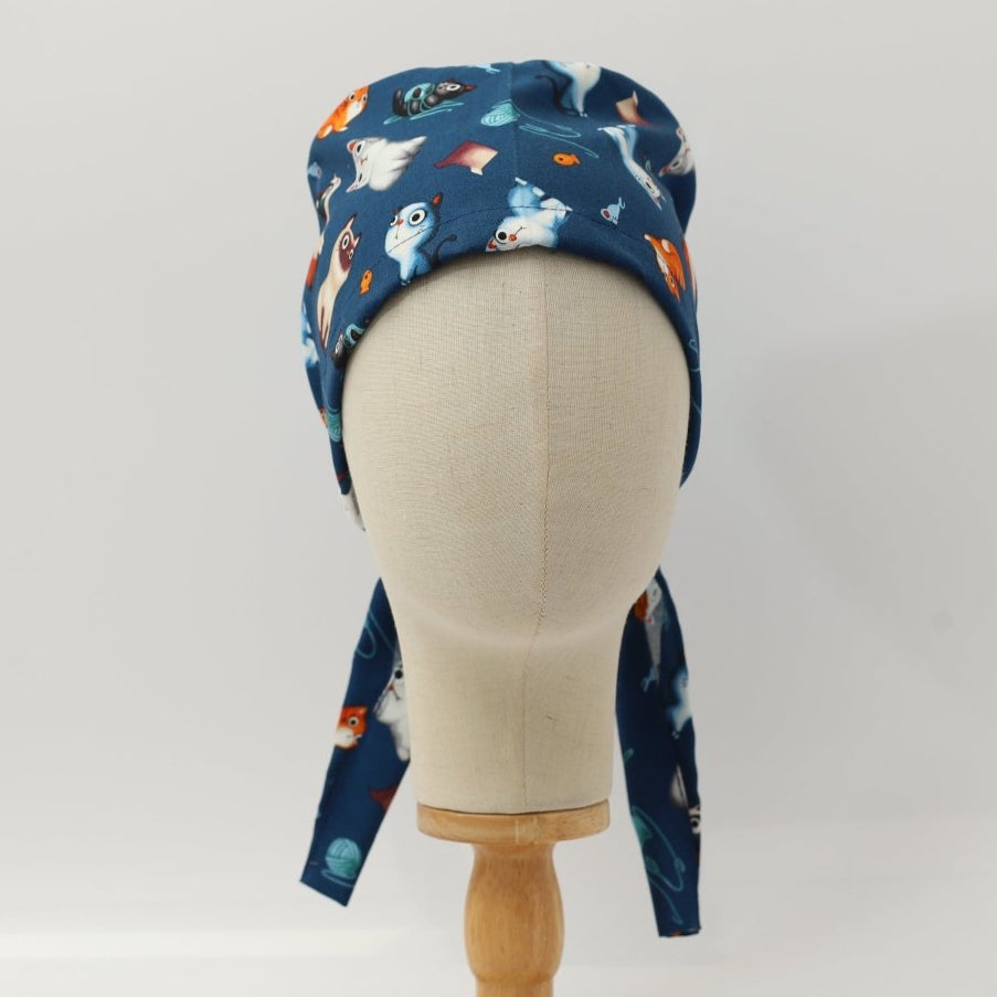 Cats Love Yarn Scrub Cap
