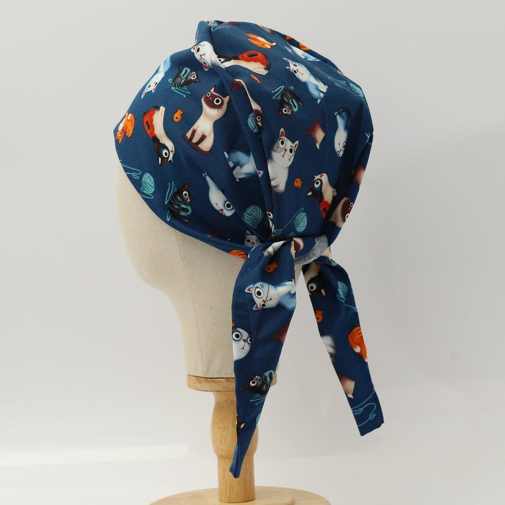 Cats Love Yarn Scrub Cap