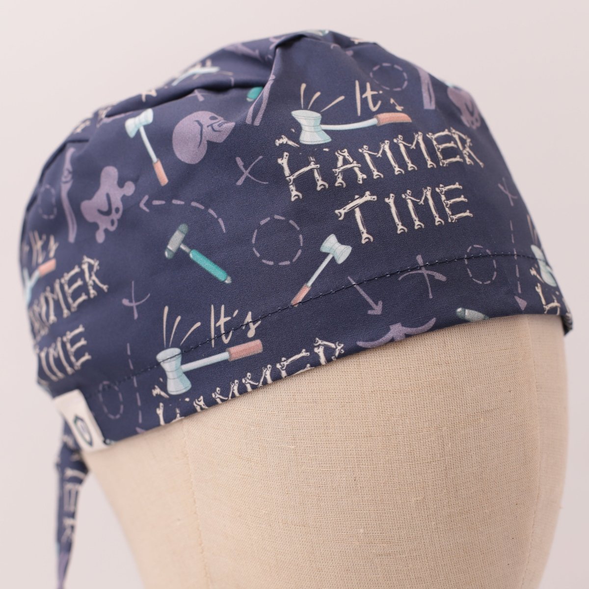 It's Hammer Time Bones Scrub Cap