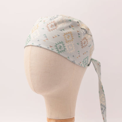 Boheme Boho Geometric Shapes Theatre Scrub Cap
