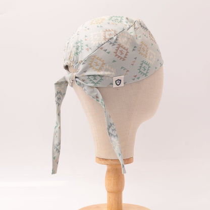 Boheme Boho Geometric Shapes Theatre Scrub Cap