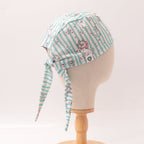 Disney Marie Cat Striped scrub cap pattern detail on mannequin
