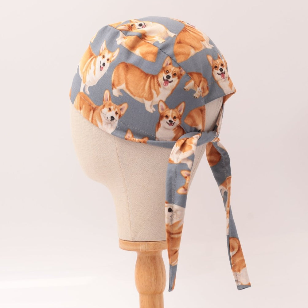 Royal Corgi Dogs Scrub Cap