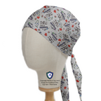 Laughter Is Not The Best Medicine Anaesthesia Is Humour scrub cap in Bandana tie-back style