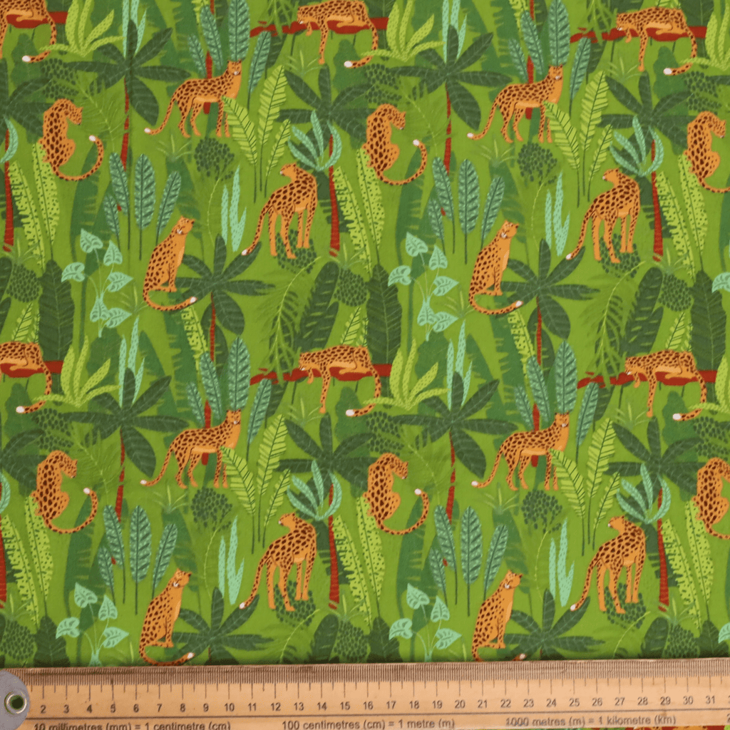 Gorro quirúrgico con estampado floral de jungla