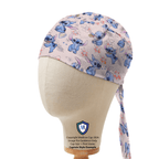 Lilo + Stitch Smelling the Flowers scrub cap in Captain fitted style