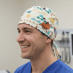 Lion King Timone And Pumba scrub cap shown on model