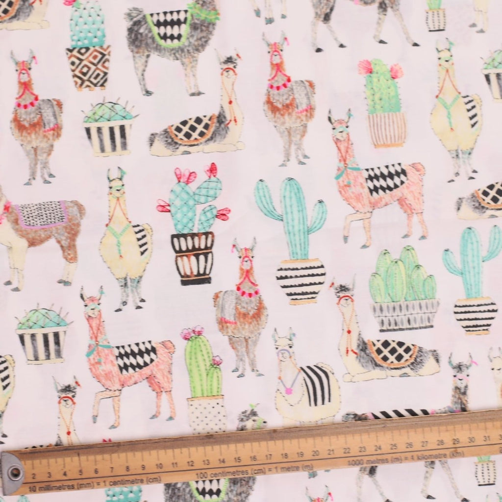 Gorro quirúrgico azul de fiesta de llamas/alpacas