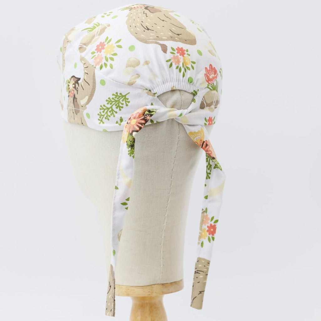Gorro quirúrgico Boho Boheme con elefantes mamut