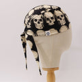 Skulls On Dark Grey Scrub Cap