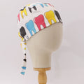 Large Colourful Teeth Scrub Cap