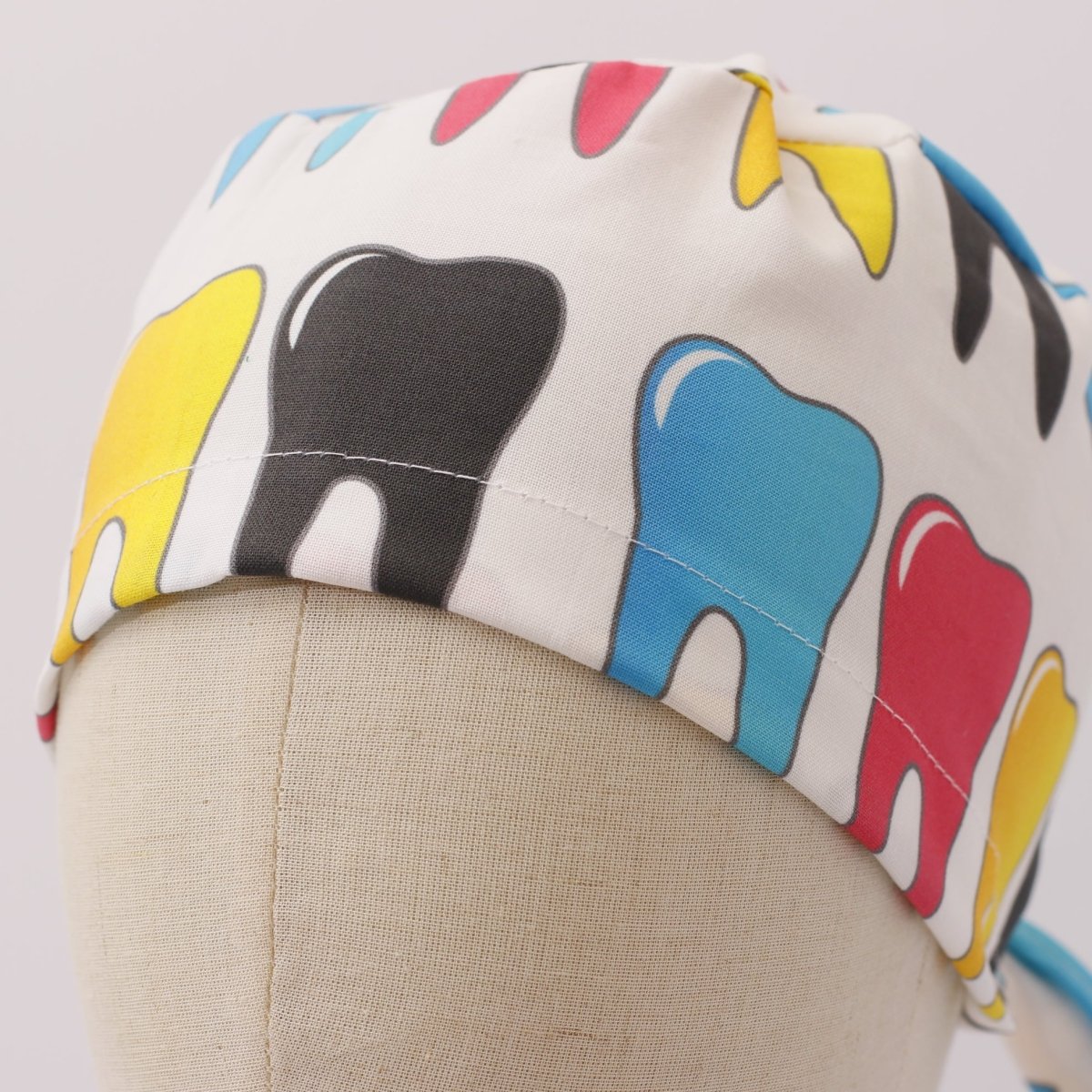 Large Colourful Teeth Scrub Cap