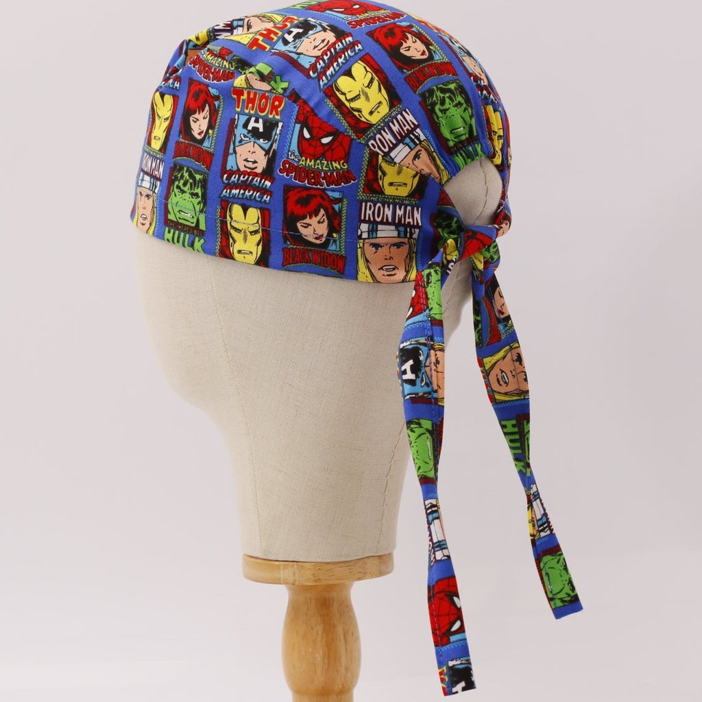 Marvel Avengers Comic Book Front Covers Superhero Scrub Cap
