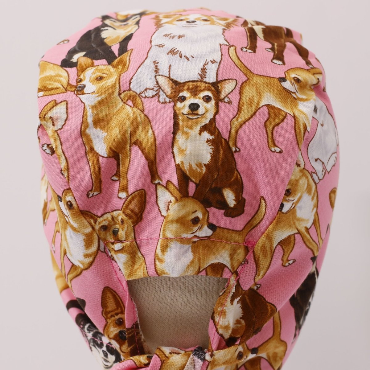 Dogs Chihuahua Pink Scrub Cap
