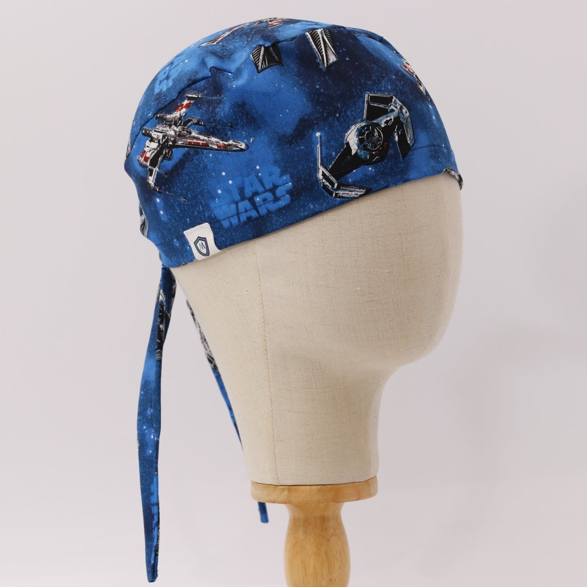 Star Wars Millennium Falcon On Blue Scrub Cap