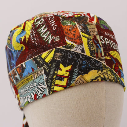 Marvel Comics Spiderman Thor Wolverine Scrub Cap