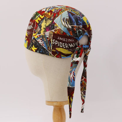 Marvel Comics Spiderman Thor Wolverine Scrub Cap