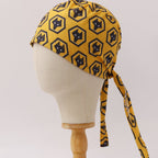 Football Club Wolverhampton scrub cap pattern detail on mannequin