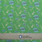 Make It Snappy on Green fabric pattern detail close-up