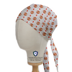 Football Club Manchester United White scrub cap in Bandana tie-back style