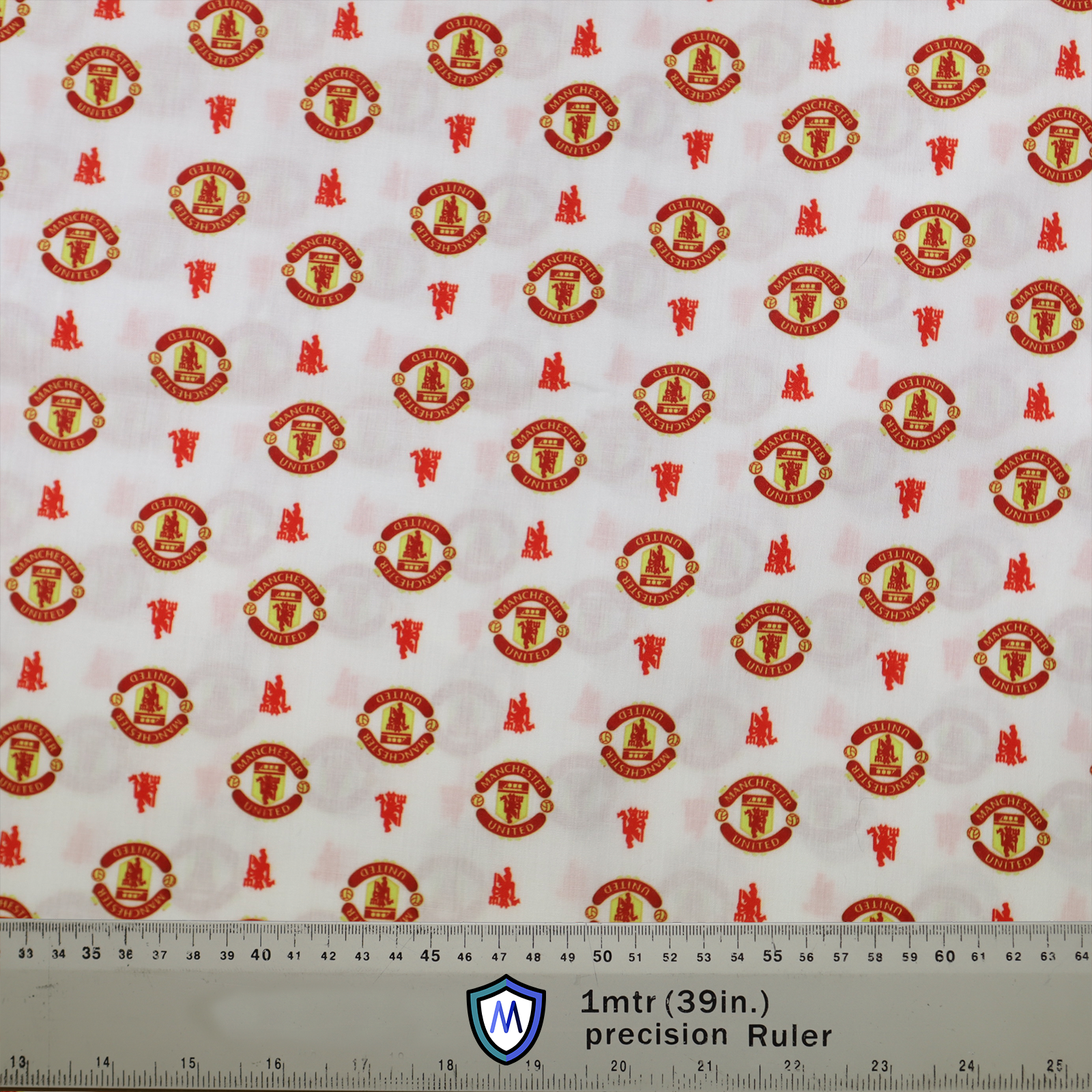 Football Club Manchester United White Scrub Cap from Medicus Scrub Caps featuring Manchester United logos on a white background.